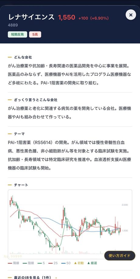 銘柄レポート